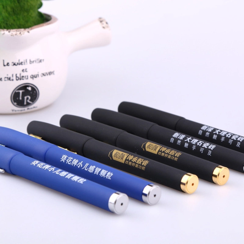 Black Ink Gel Pen Custom Printing Advertising Promotional Gift Gel Pen