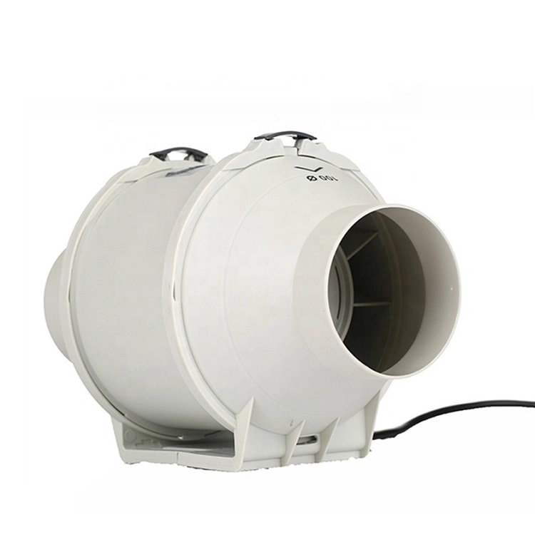 IP44 Electrical Mixed Flow Duct Hydroponics Inline Fans with HEPA Filter