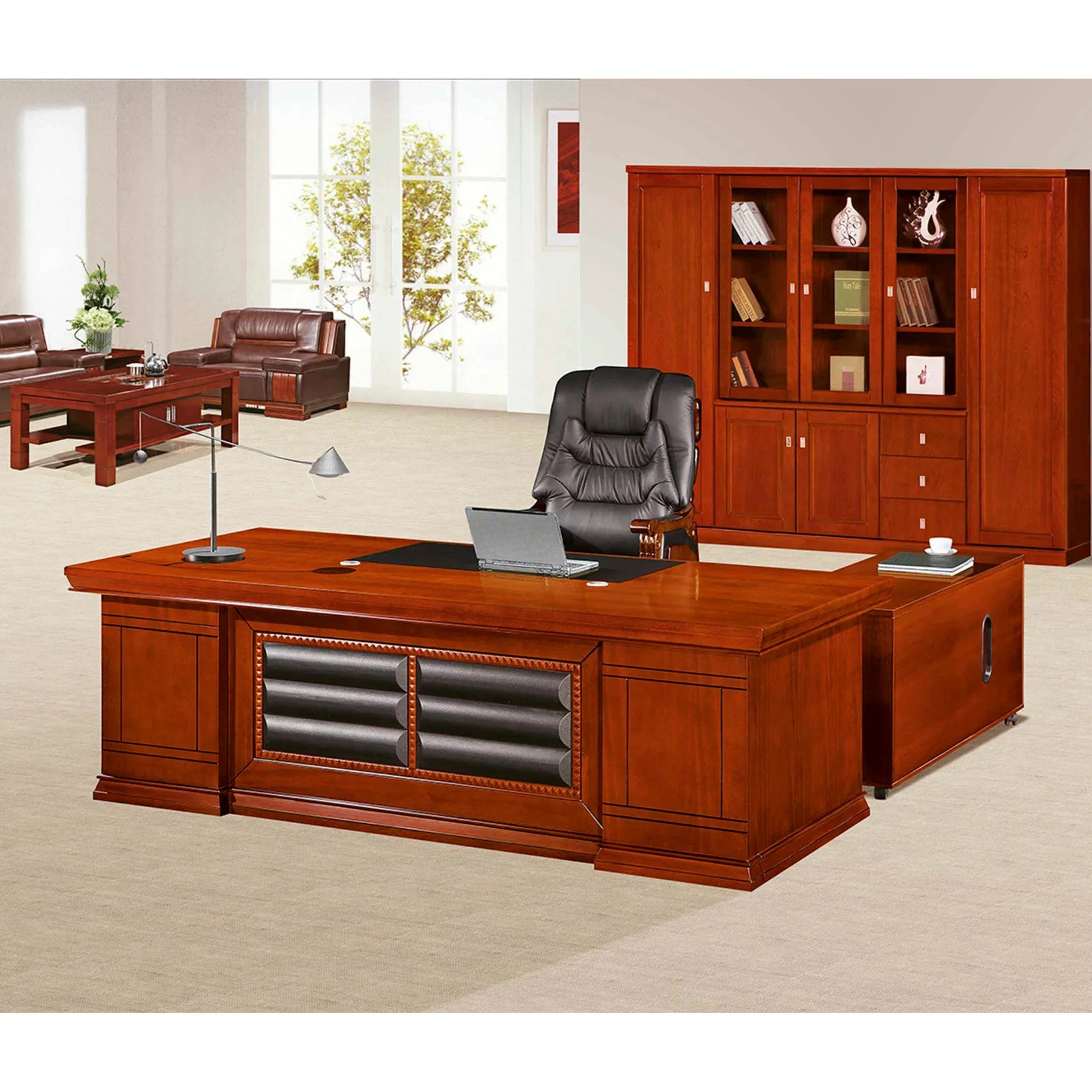 Office Furniture Factory Luxury Office Desk MDF Boss Executive Desk