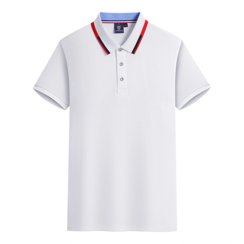 Collier personnalisé de l'impression par sublimation de coton blanc de l'impression d'entraînement durable shirts polo