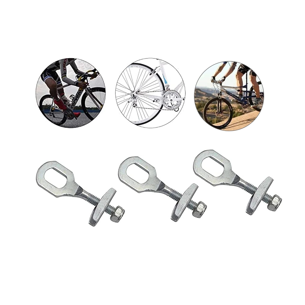 Hardware Factory Bicycle Accessories Custom Fixed Gear Single Speed Tracked Fastener Nut Bolts Metal Iron Material Adjuster Bicycle Chain Tensioner