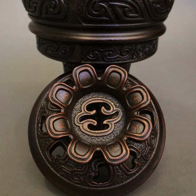 Incense Burner Moire Pattern Brass Crafts Chinese Style Home Decor Thurible