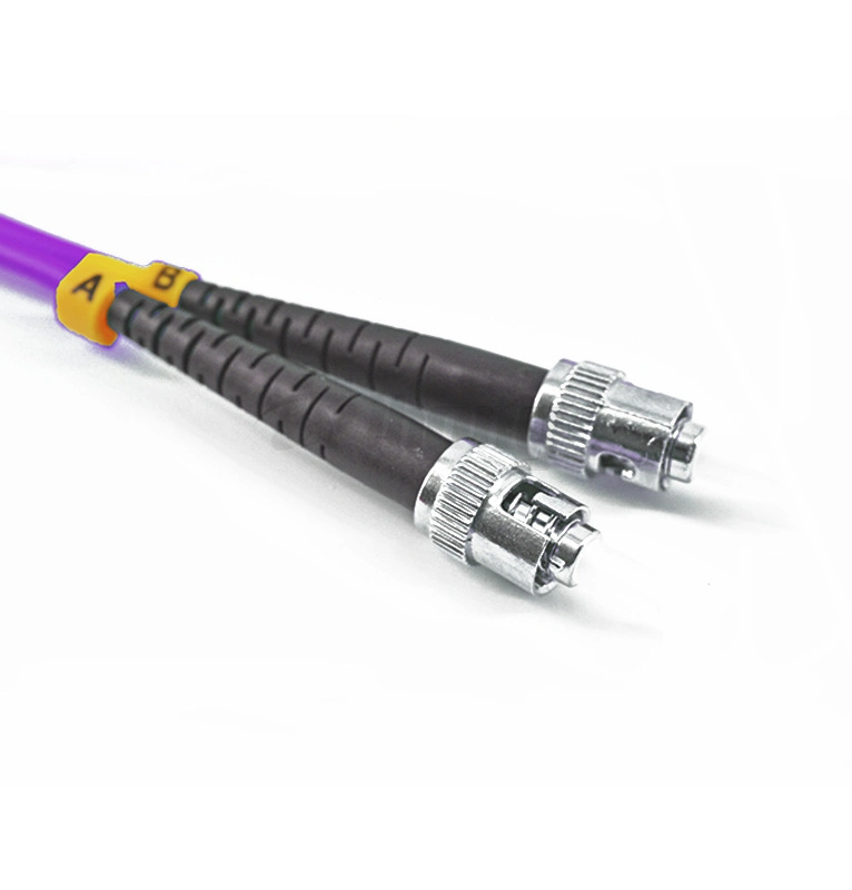 St-to-St Duplex Om4 Multimode 2.0mm Fiber Optic Patch Cable, 3m