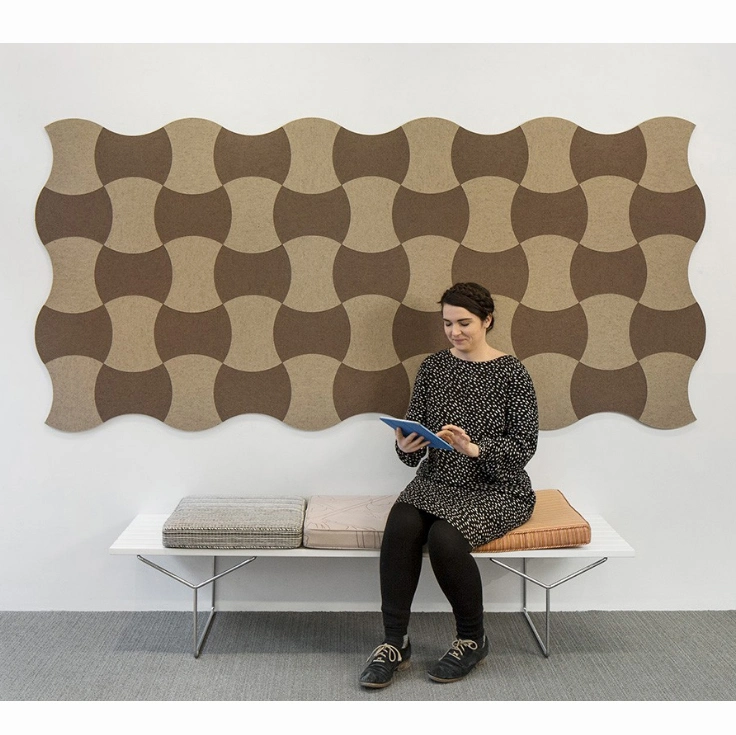 Smooth Surface Pet Board Office Sound Absorption Polyester Acoustic Panel