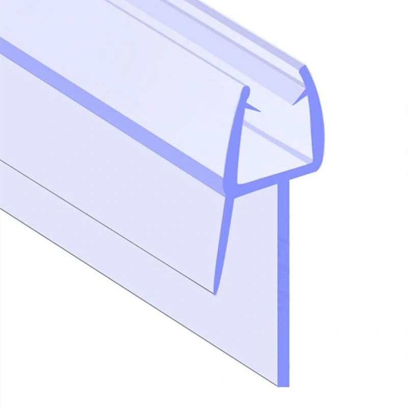 Waterproof Clear PVC Plastic Door Seal Profiles for Glass Shower Sliding Door Weather Shower Seals