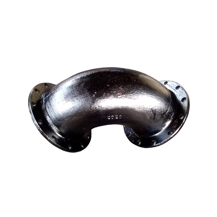 En598 Bitumen Di Ductile Cast Iron Drain Pipe Fitting Double Flanged Bend