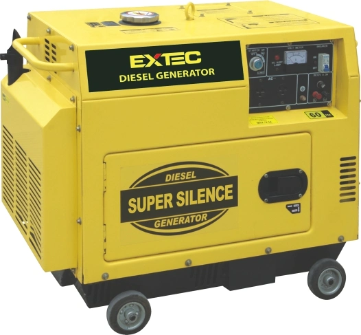 Extec Exd4500 3Kw 5.5HP-3.6kw 296cc salida DC Trifásico silencioso Generador Diesel