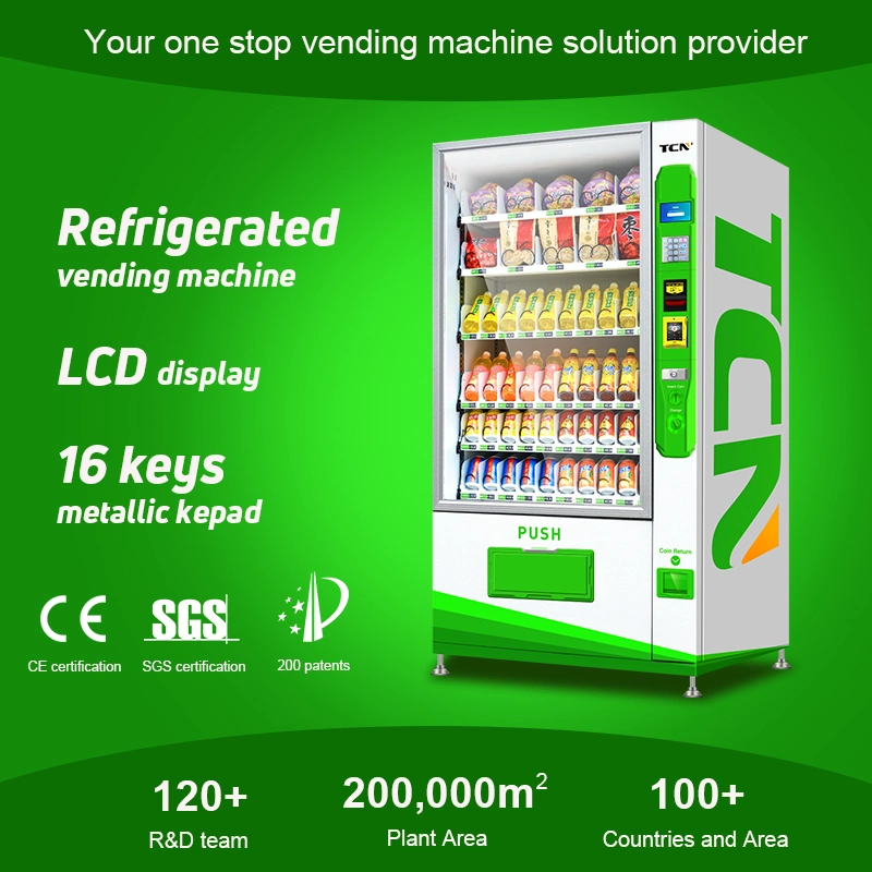Food and Drinks Indoor Tcn Carton Wood Milk Snack Vending Machine