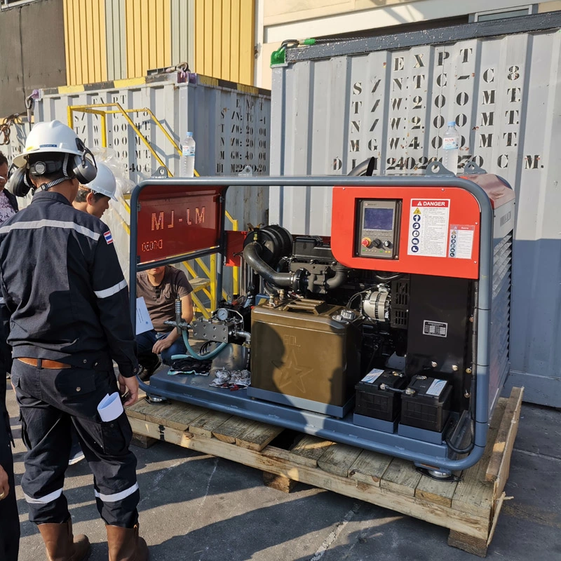 600bar Unidade Diesel industrial de alta pressão água da máquina de limpeza