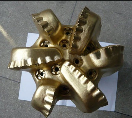 Matrix Body 6 Blades Water Well Drilling Diamond PDC Bit