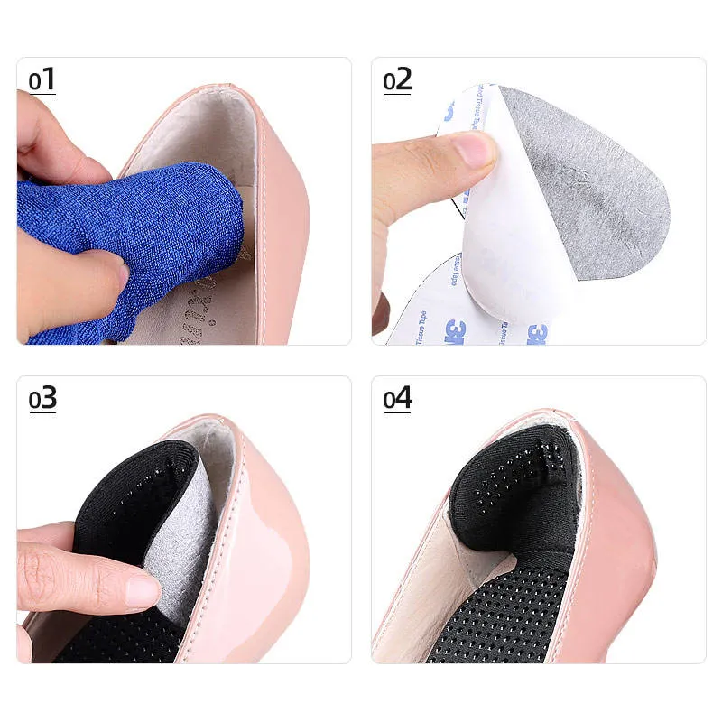 Extra Soft Heel Inserts for Women and Men Improved Anti-Slip Design Strong Self-Adhesive Heel Pads Heel Grips for Loose Shoes