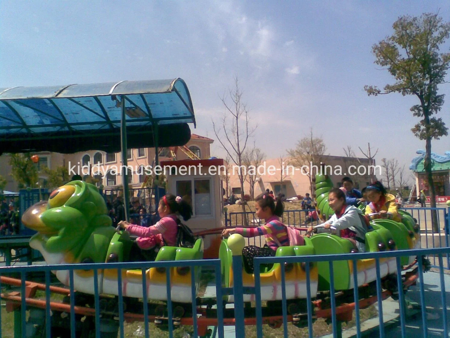 Crazy Parque de Atracciones Atracciones Montaña Rusa de los niños para el patio de recreo infantil