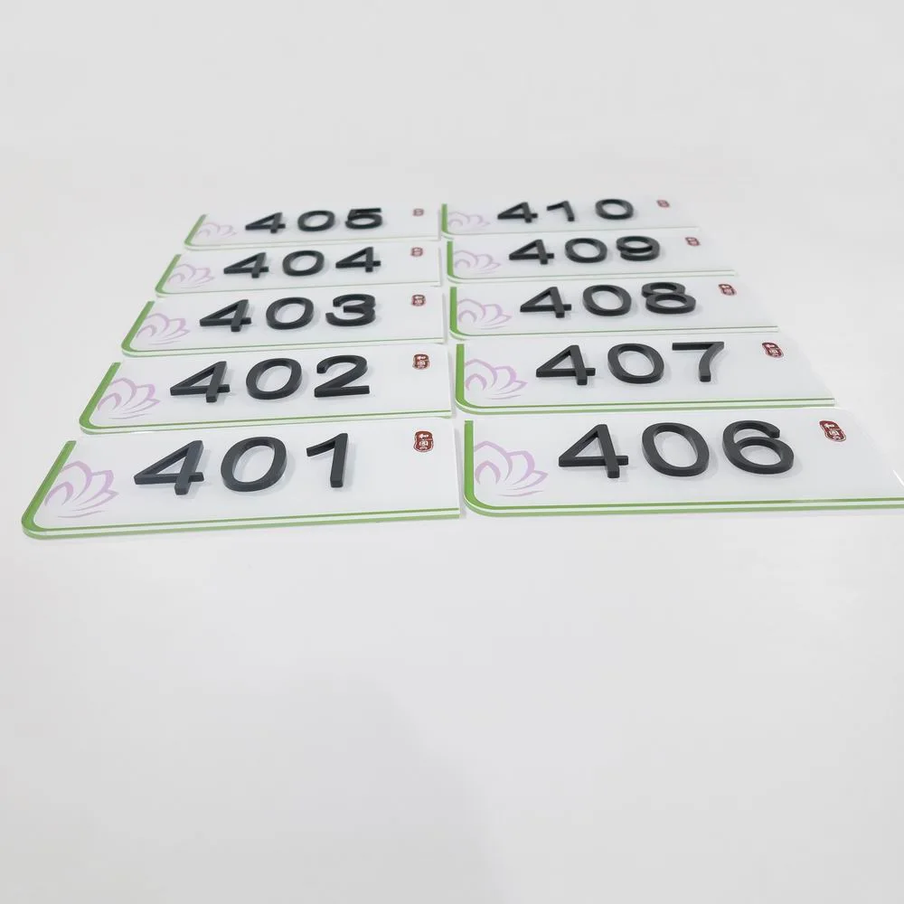 Promotional Wholesale/Supplier 3D Acrylic Modern House Number Plaque