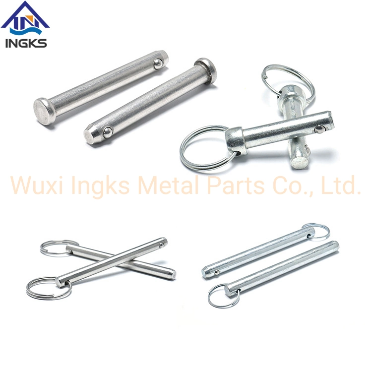 High quality/High cost performance SS304 Button D Ring Handle with Shoulder Quick Release Ball Lock Pin