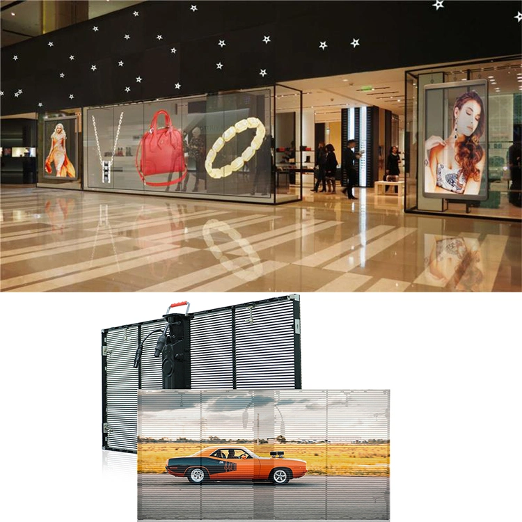 Flexible Transparent LED Screen LED Displays Screens Outdoor Transparent LED Video Wall