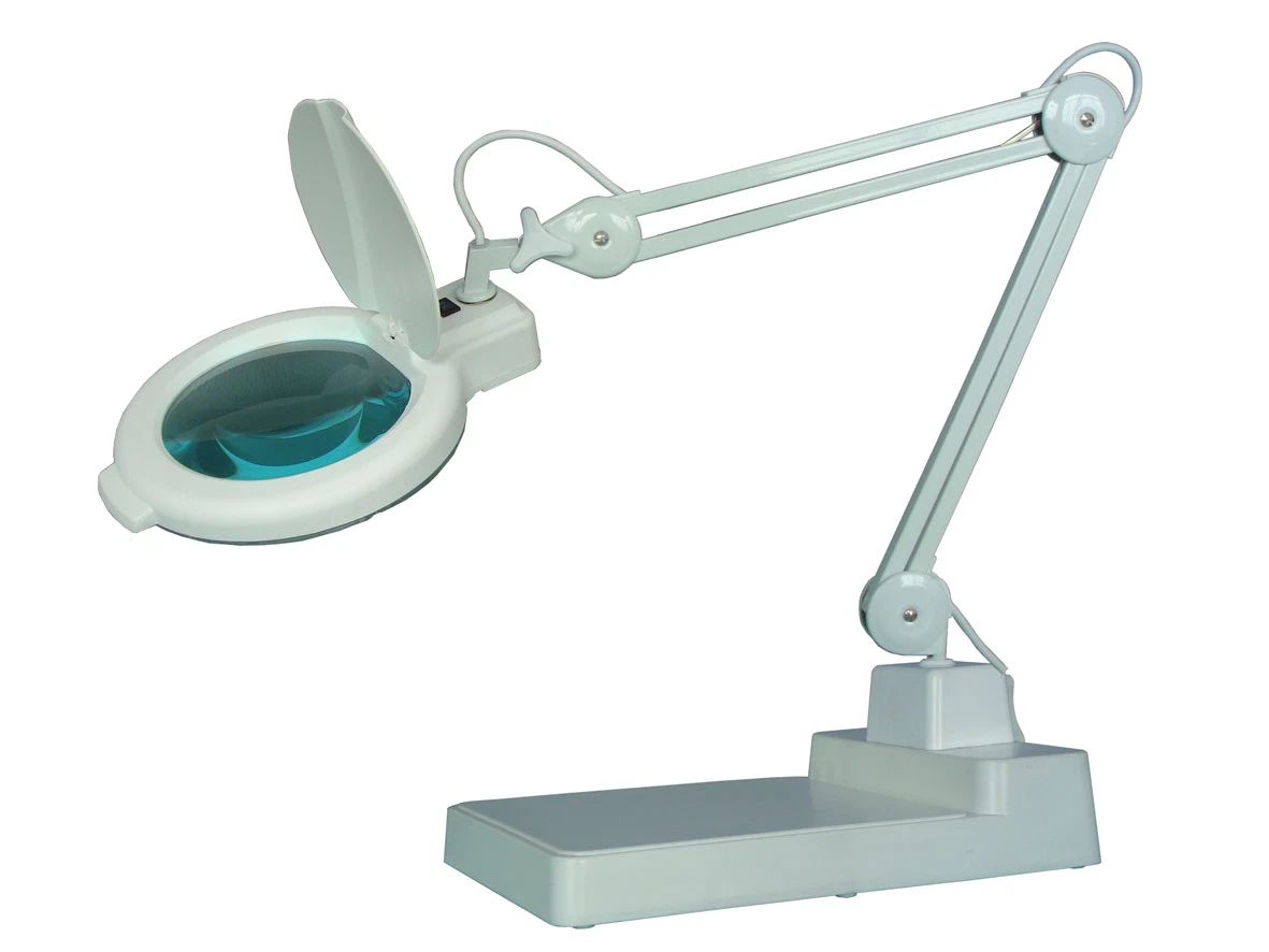 Trépied pour loupe LED Lampe loupe de l'inspection Workbench