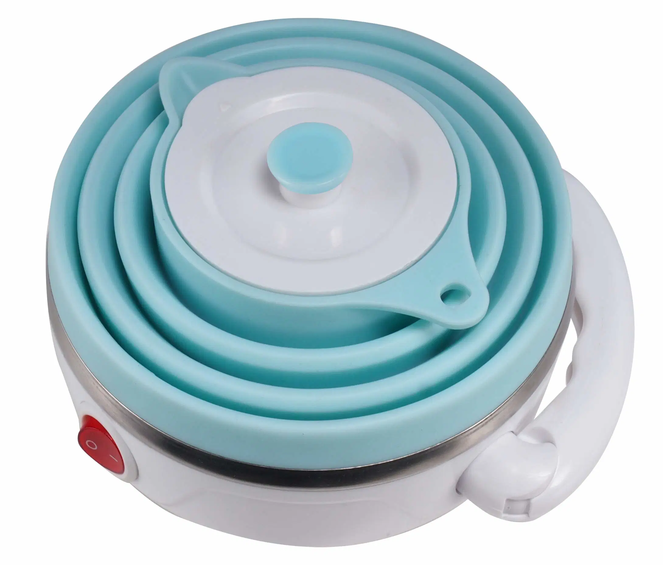 Low Price Travel Foldable Electric Collapsible Food Grade Silicone Boiling Water Kettle