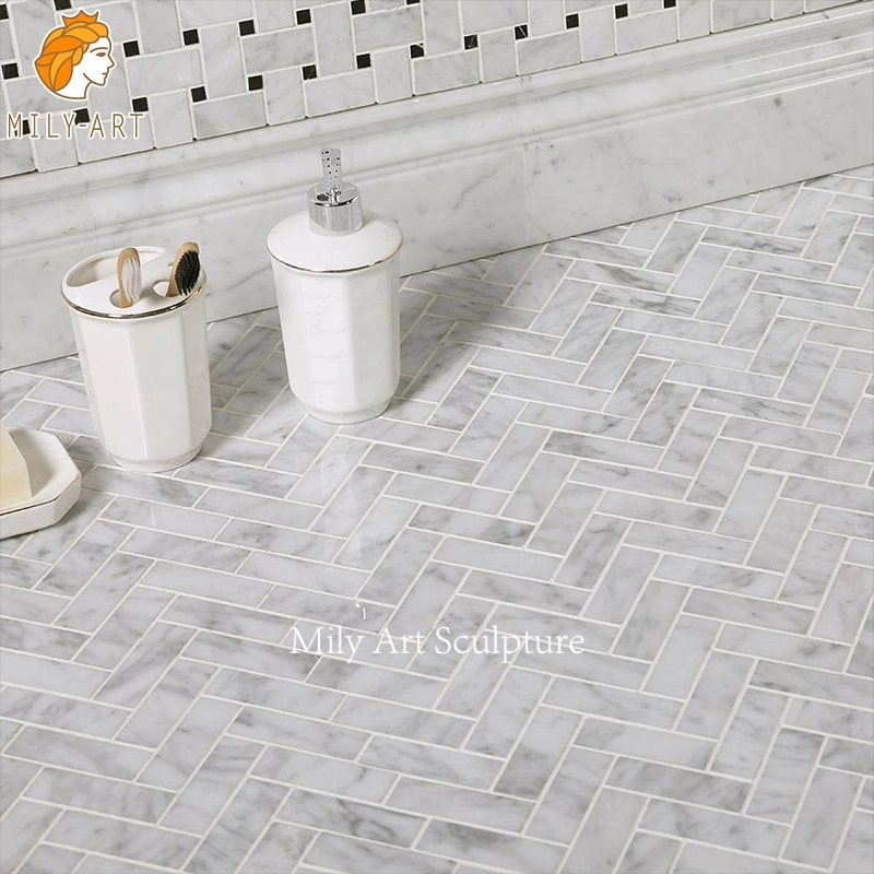 Home Kitchen Decoration Natural Marble Mosaic Tile & Floor