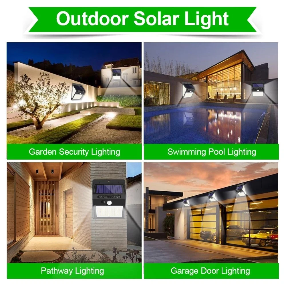 3mode Waterproof 230 LED Solar Motion Sensor Lights Outdoor Sunlight