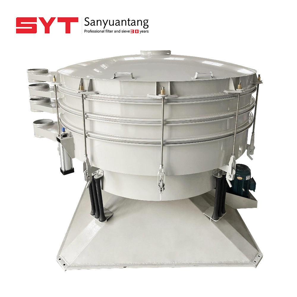 Large Capacity Swing Vibrating Sieve Round Tumbler Vibratory Screen for Metal Silicon Mica Powder Sanyuantang