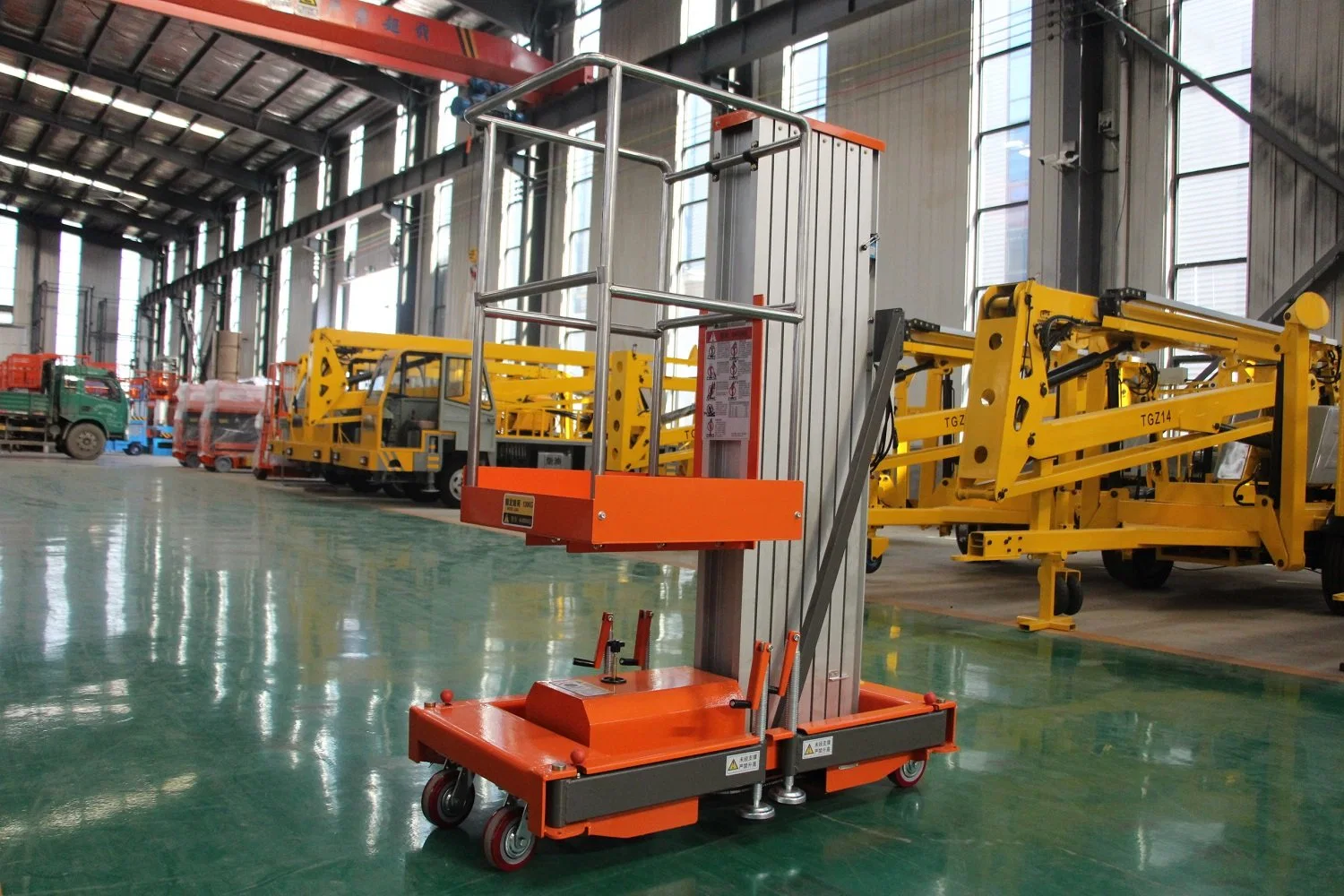 10m Lifting Height Double Masts Aluminum Alloy Elevating Aerial Work Platform Lift Table