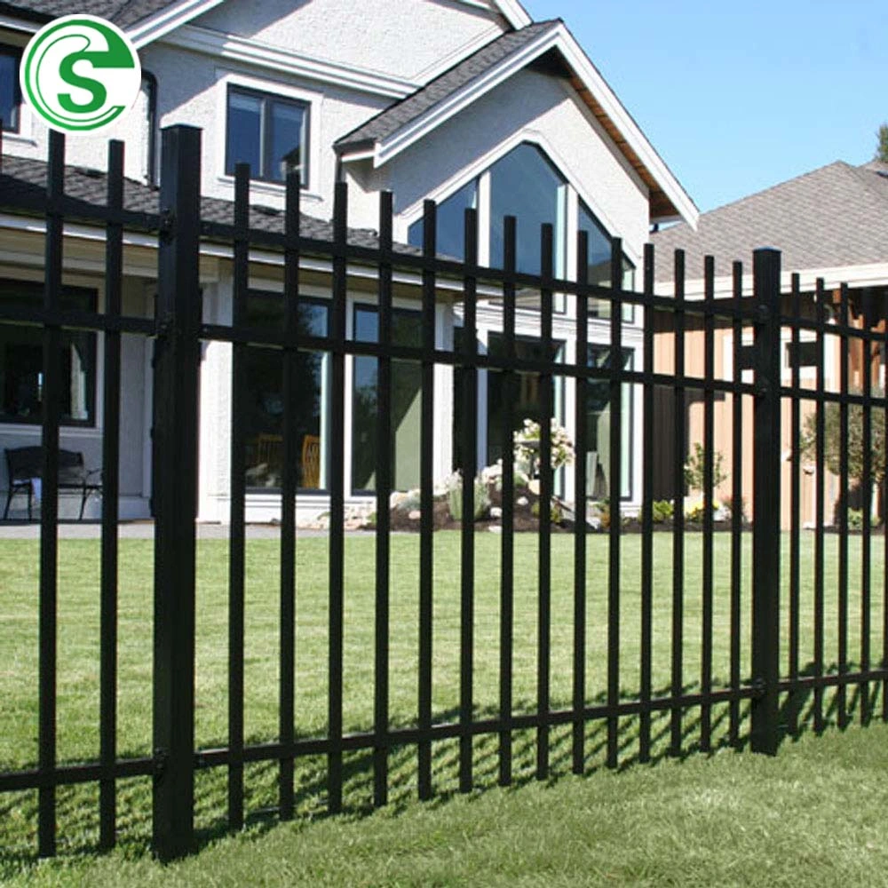 8FT Galvanized Decorative Garden Fence Steel Fence Panels to USA