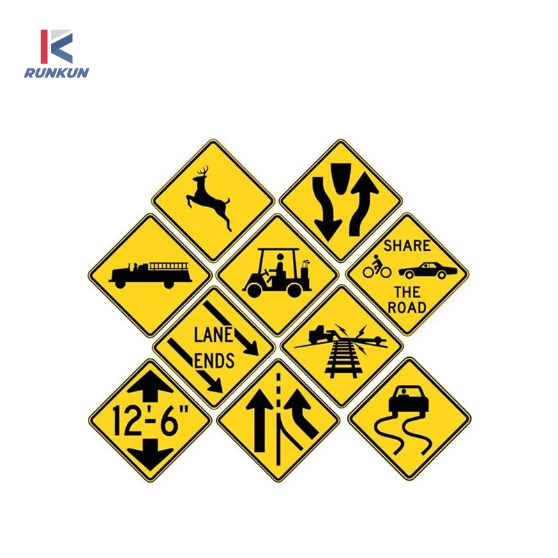 Customized Design Traffic Reflective Warning Sign Road Work Ahead Road Sign