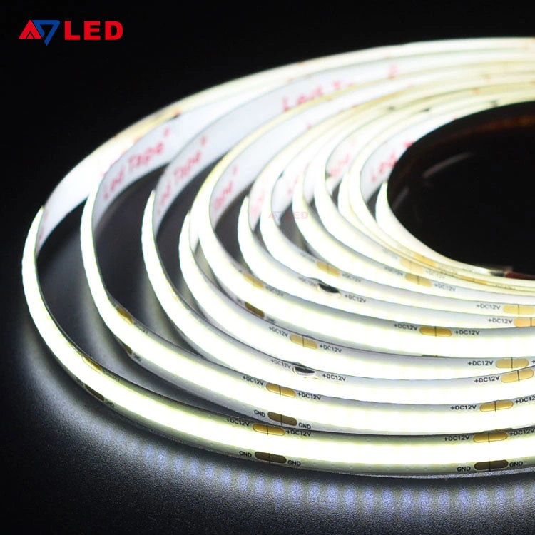 CE RoHS CRI80 8mm COB Linear Lighting 336lamps/M Flexible Brightest LED Light Strip