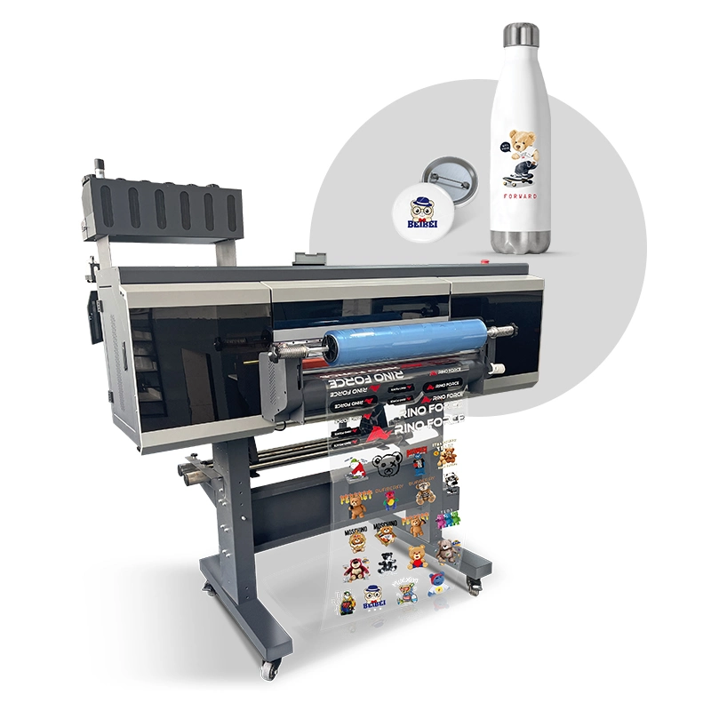 Impresora profesional UV DTF para bolígrafo de madera de metal de vidrio Máquina de impresión UV DTF transparente y barniz con múltiples funciones