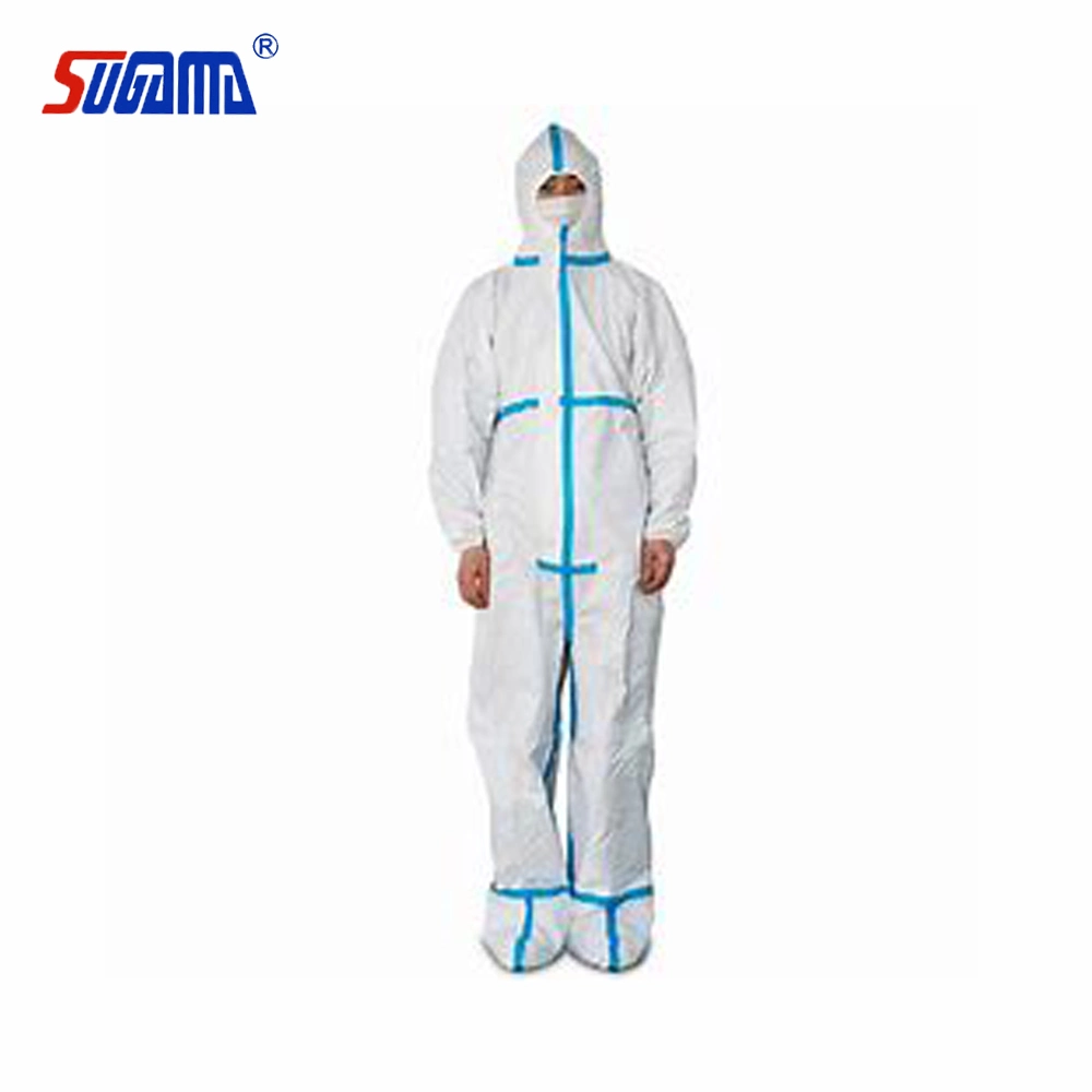 Virus Coverall Hazmat Suit Protects Disposable Safety Protection Isolation Clothing