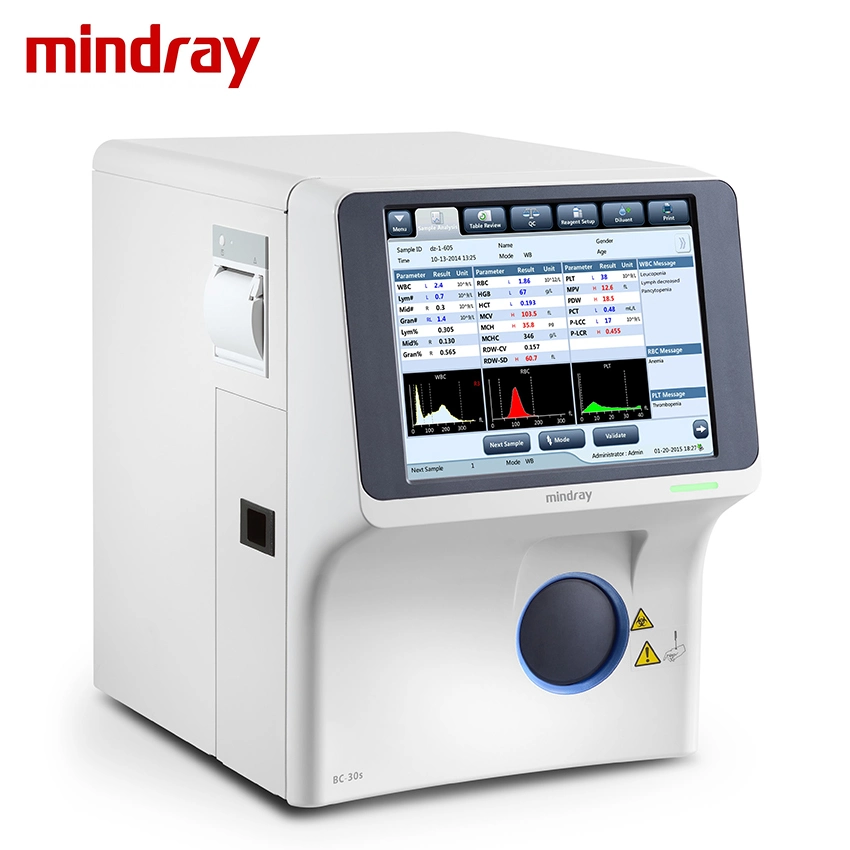 Mindray Medical Equipment BC-5300 bis zu 60 Proben/Stunde 5-teilige Hämatologie Analysegerät