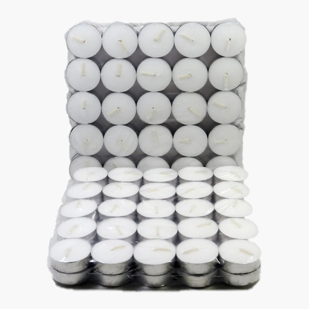 White Tealight Bougies non parfumé Feux de thé 100/pkg