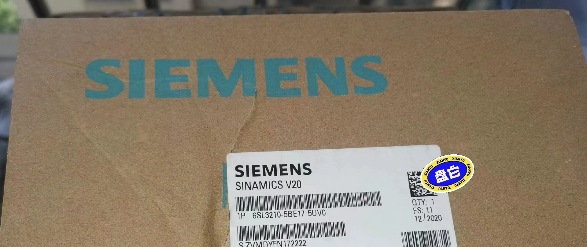 Neu Original Siemens V20 Frequenzumrichter 0,75kw 6SL3210-5be17-5UV0