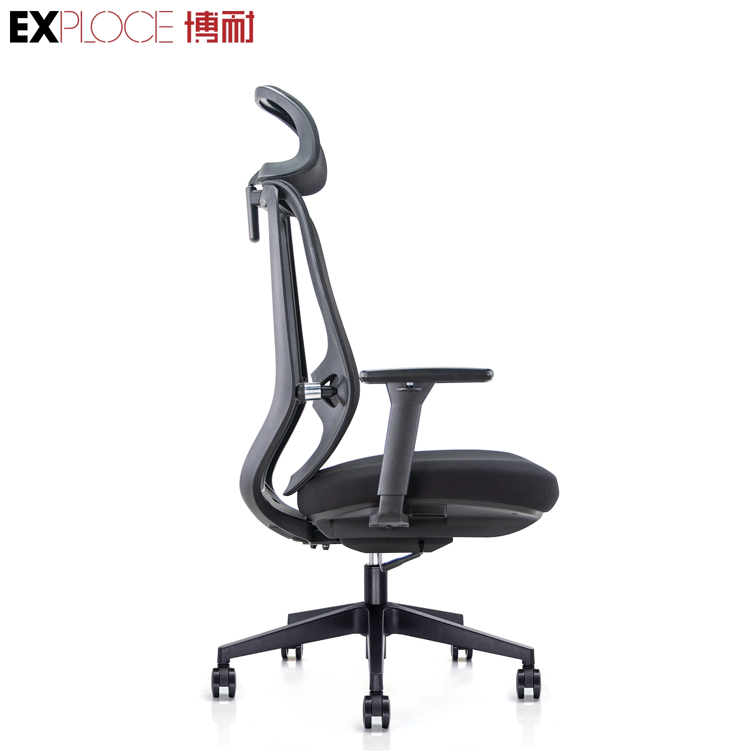 Synchronous Mechanism with Multiple Locking Positions Double Backrest Big Size Headrest Ergonomic Swivel Office Mesh Chair Home Furniture