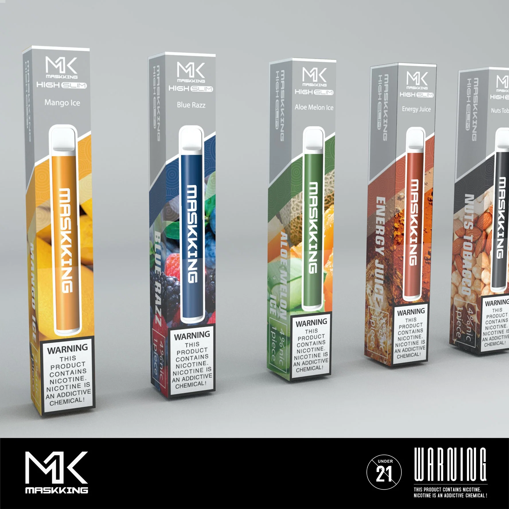 Оригинальный производитель Maskking High Slim 300 puffs Disposable Pod