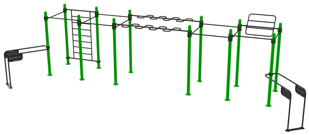 Equipamento de fitness ao ar livre para até 8 utilizadores - Soft-002 Outdoor Estação de racks de equipamentos de ginásio