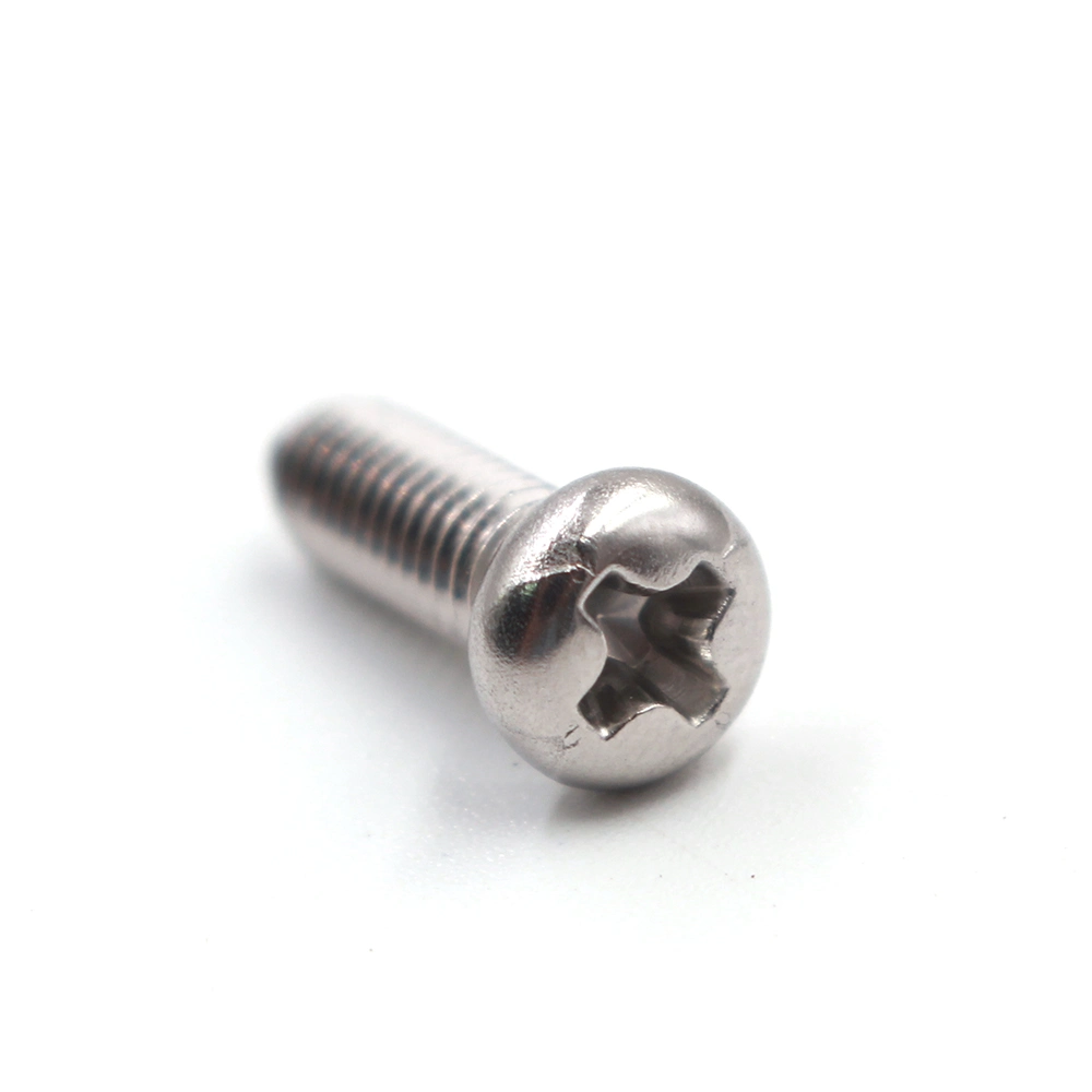 M6 Stainless Steel Screw Round Cross Screw Mechanical Screws with Round Cross Head