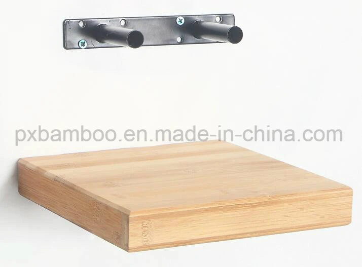 2018 New Design Wall Bamboo Floating Storage Shelf