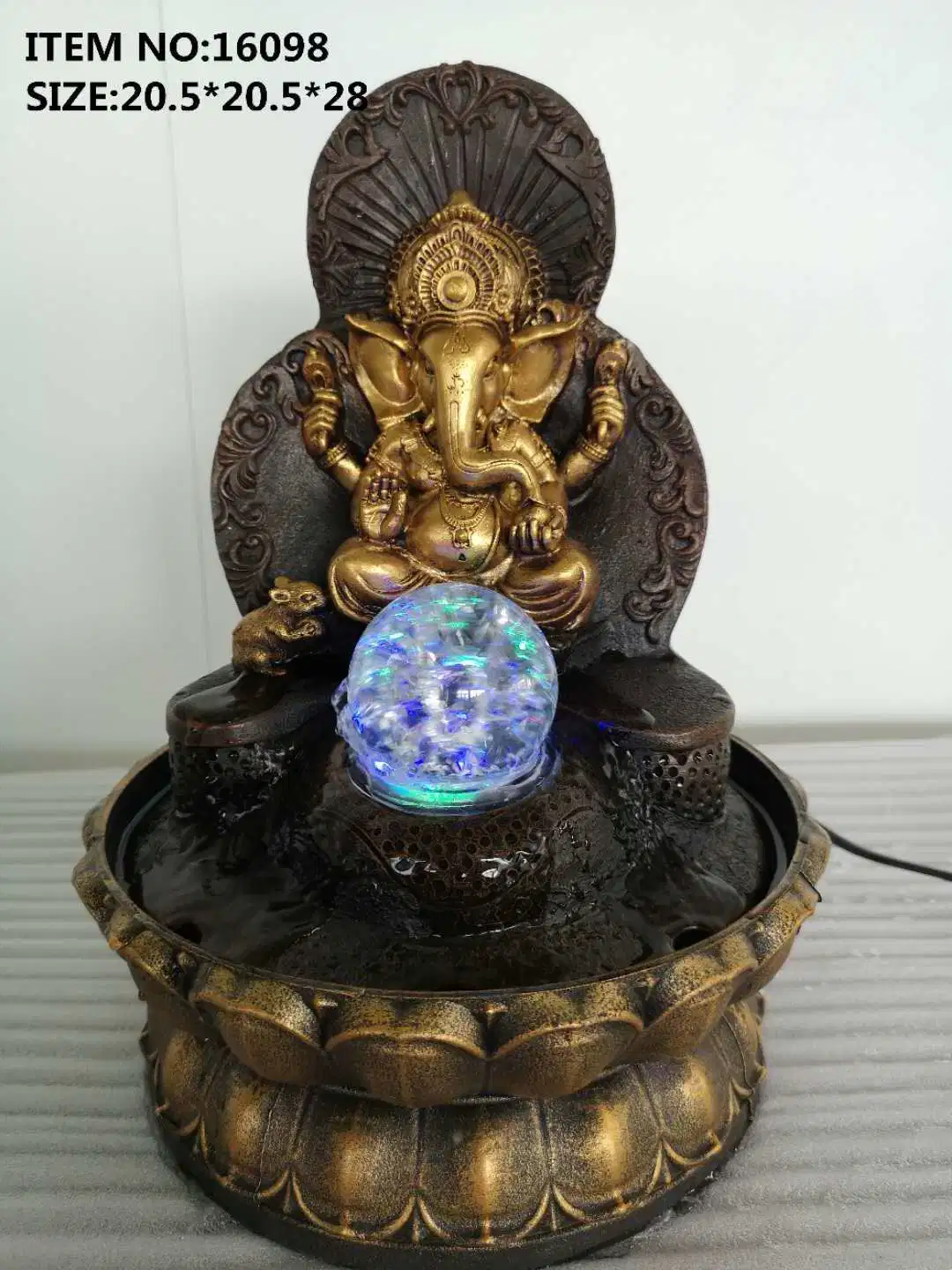 Southeast Asia Thailand Buddha Waterscape Zhaocai Crafts Creative Resin Fountain Running Water Products Manufacturers Direct