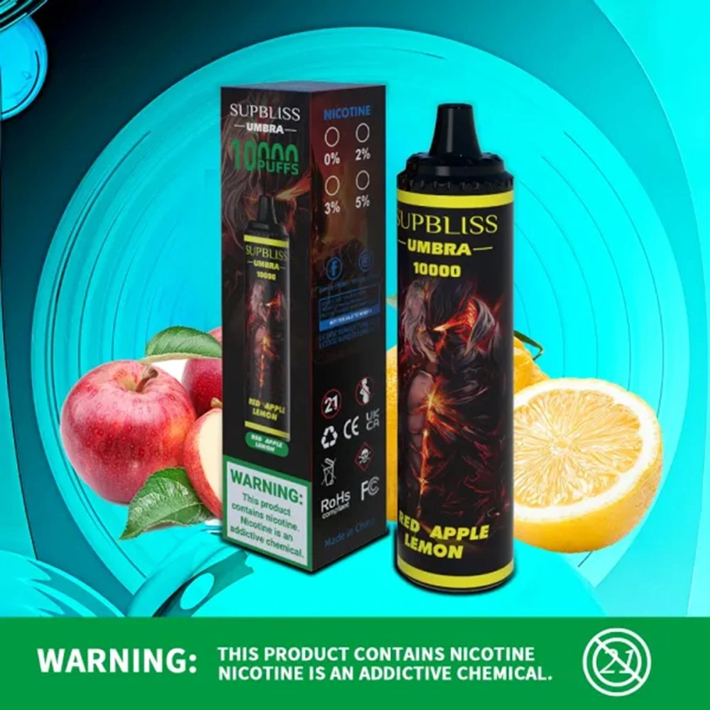 Grossista Subliss Umbra 10000 Puffs descartáveis Vape Pen recarregável 850mAh Caneta de papel de pano descartável Wape Atacado