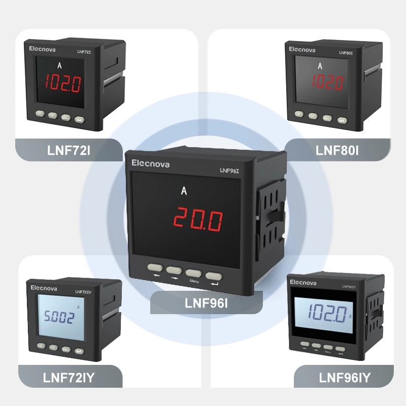 The Newest Lnf96I Intelligent Electrical Measuring Instrument Single-Phase Digital Display Current and Voltage Ampere Meter