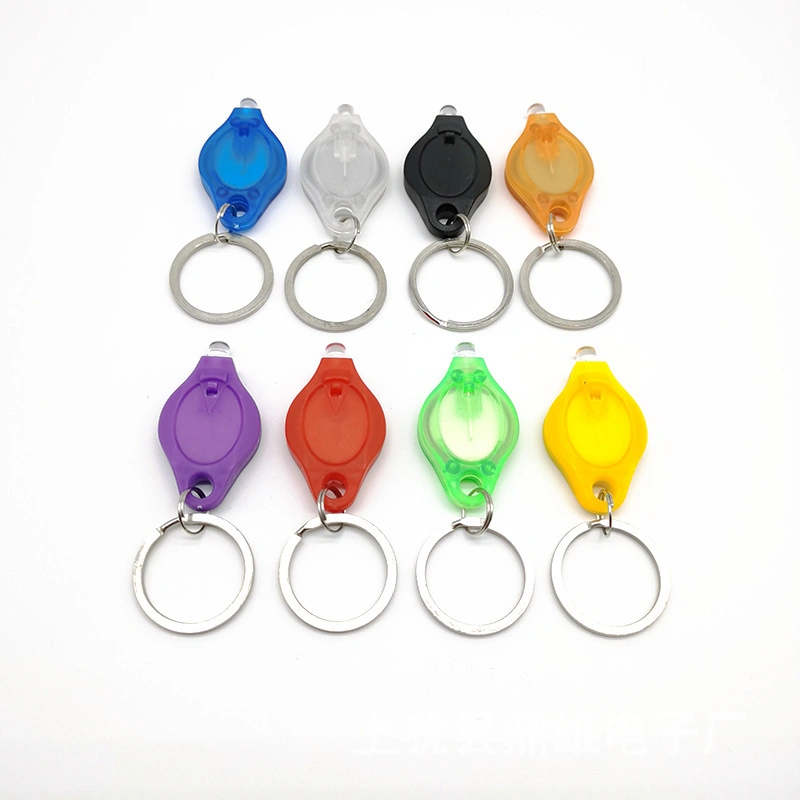 LED Keychain Light UV Purple Light Banknote Inspection Blue Purple Green Red White Mini Turtle Light Multicolor with Keyring