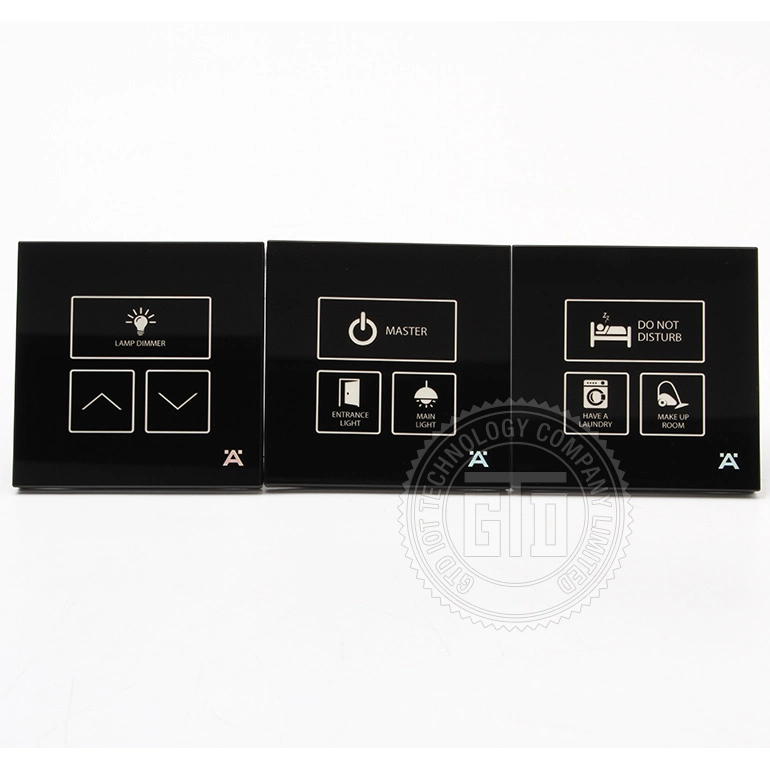 Whole Customized Hotel Room Touch Switches Solution with Double Control and Master Control Function