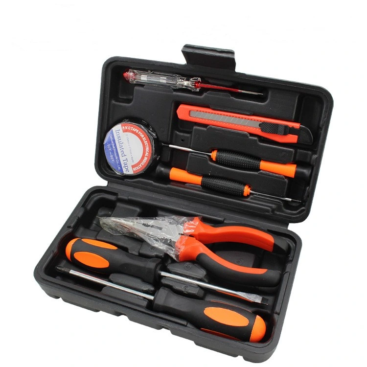 9PCS Sets of Hardware Hand Tools Auto Repair Toolbox for Household Repair