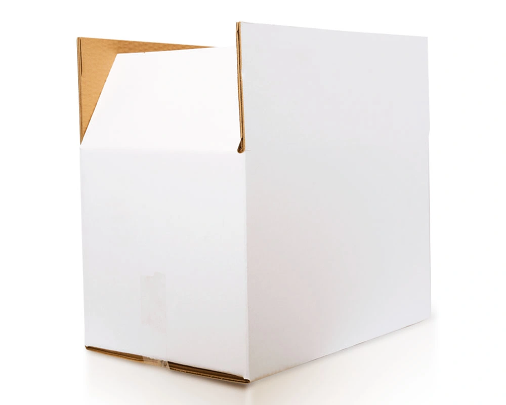 Caja de cartón con certificado FSC, caja encerada, caja impermeable con revestimiento de cera, caja de cartón corrugado para verduras / carne / frutas