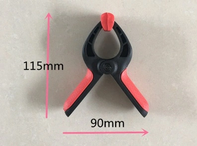 Factory Directly Supply 4-Inch Plastic Two-Color a-Frame Clip Nylon Spring Clips Woodworking Quick Fixing Fixture