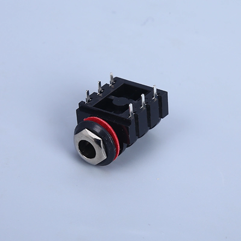 Audio Socket for Microphone Pj-6263D 6.35 Audio Plug-in Audio Socket