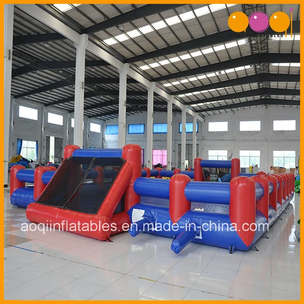 Blue and Red Inflatable Playground Soap Inflatable Football Playground (AQ1806-18)