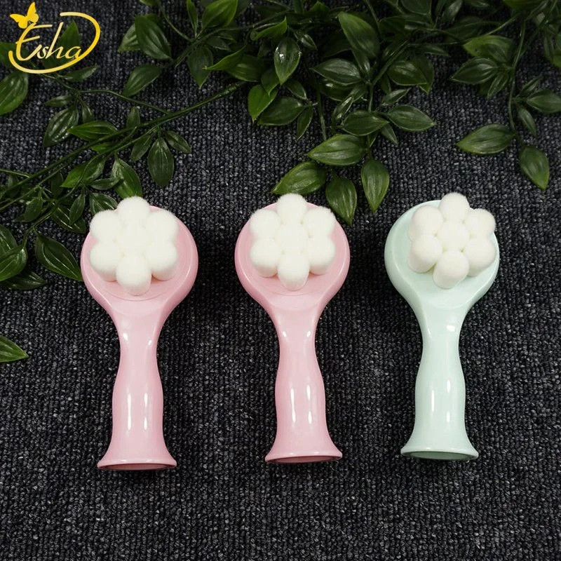 2 in 1 Face Brush Cleansing Exfoliating Soft Bristles Wash Makeup Massage