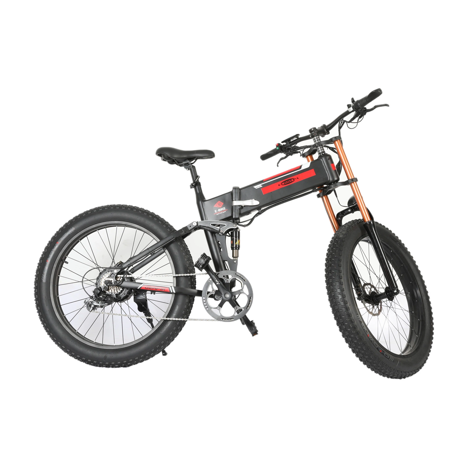 26" Folding Electric Bike Electric City Bike Mountain Bike with 500W Brushless Disc Brake E Bike